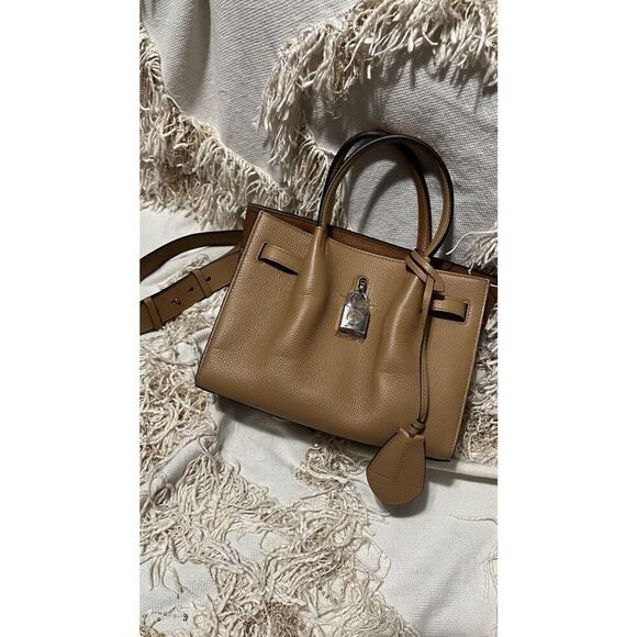 Lanvin Bogey Top Handle Bag Small Sahara/Wood NEW - Picture 12 of 14